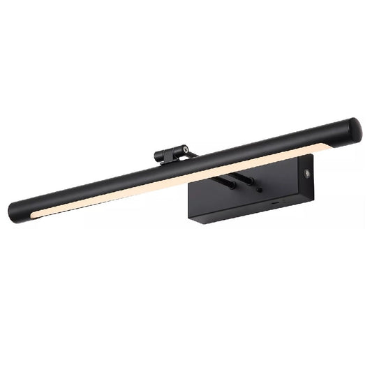 Matt Black LED Rechargeable Picture Light 45.5cm